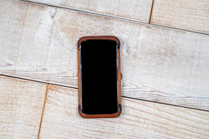Hand and Hide leather Phone 12 Mini | Chestnut