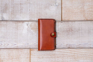 iPhone X Leather Phone Case | Chestnut