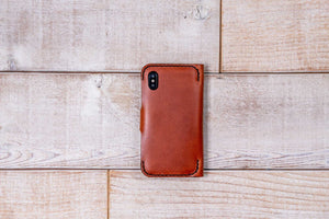 iPhone X Leather Phone Case | Chestnut