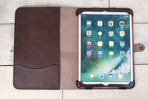 Hand and Hide iPad Pro 10.5 Leather Tablet Case | Dark Chocolate