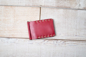 Leather Money Clip Wallet