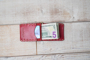Leather Money Clip Wallet