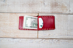 Leather Money Clip Wallet