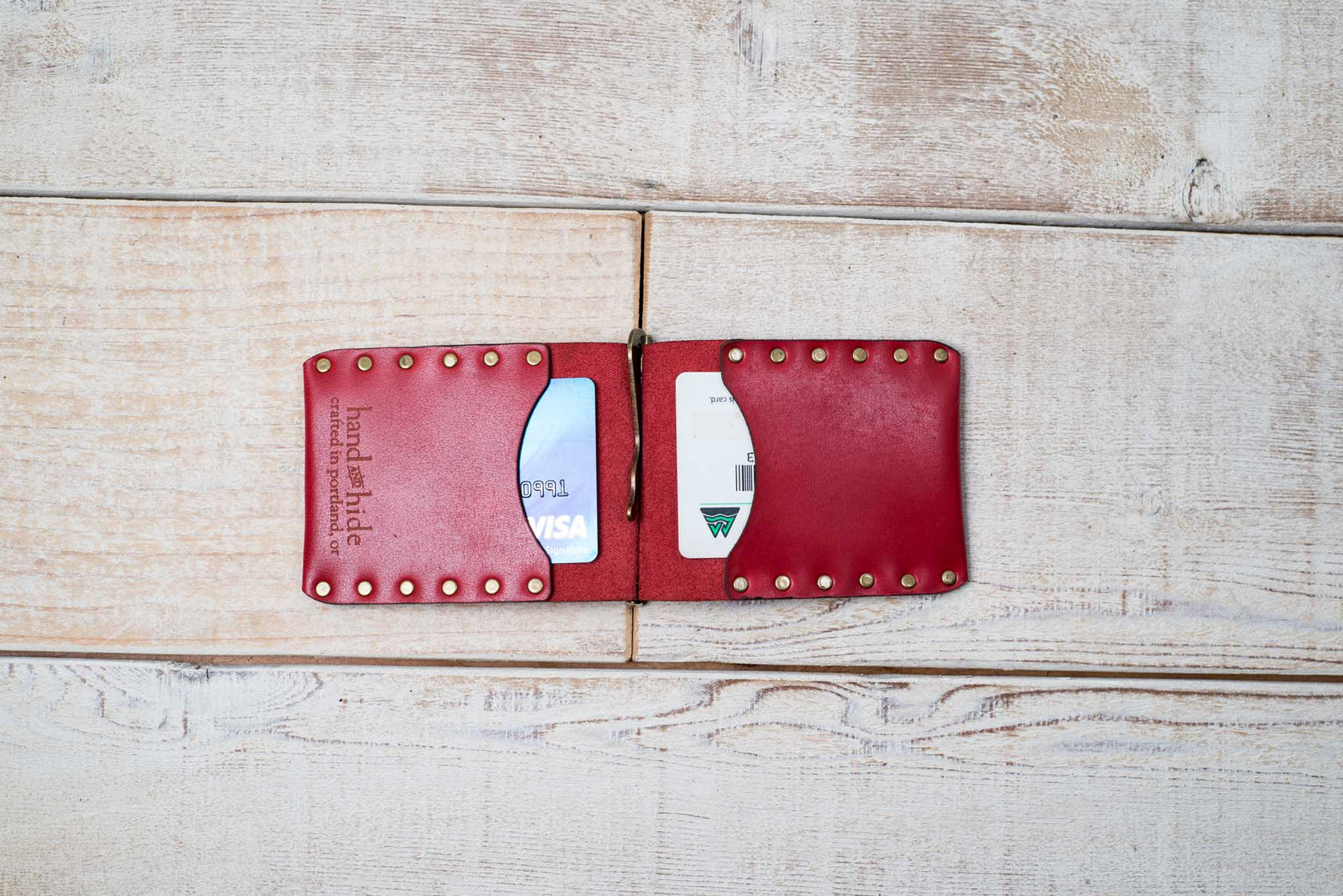 Leather Money Clip Wallet