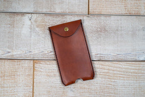 Leather Phone Pouch | Chestnut