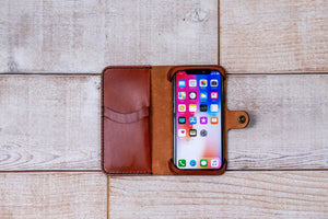 Hand and Hide iPhone X Leather Phone Case | Chestnut