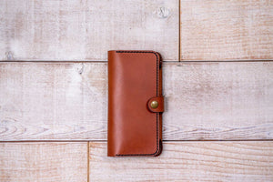 Xperia 1 Leather Phone Wallet | Chestnut