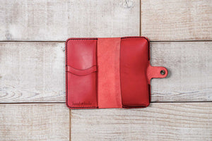 Leather Phone Pouch Wallet | Red