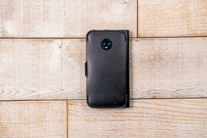 Moto Z3 Leather Phone Wallet | Black