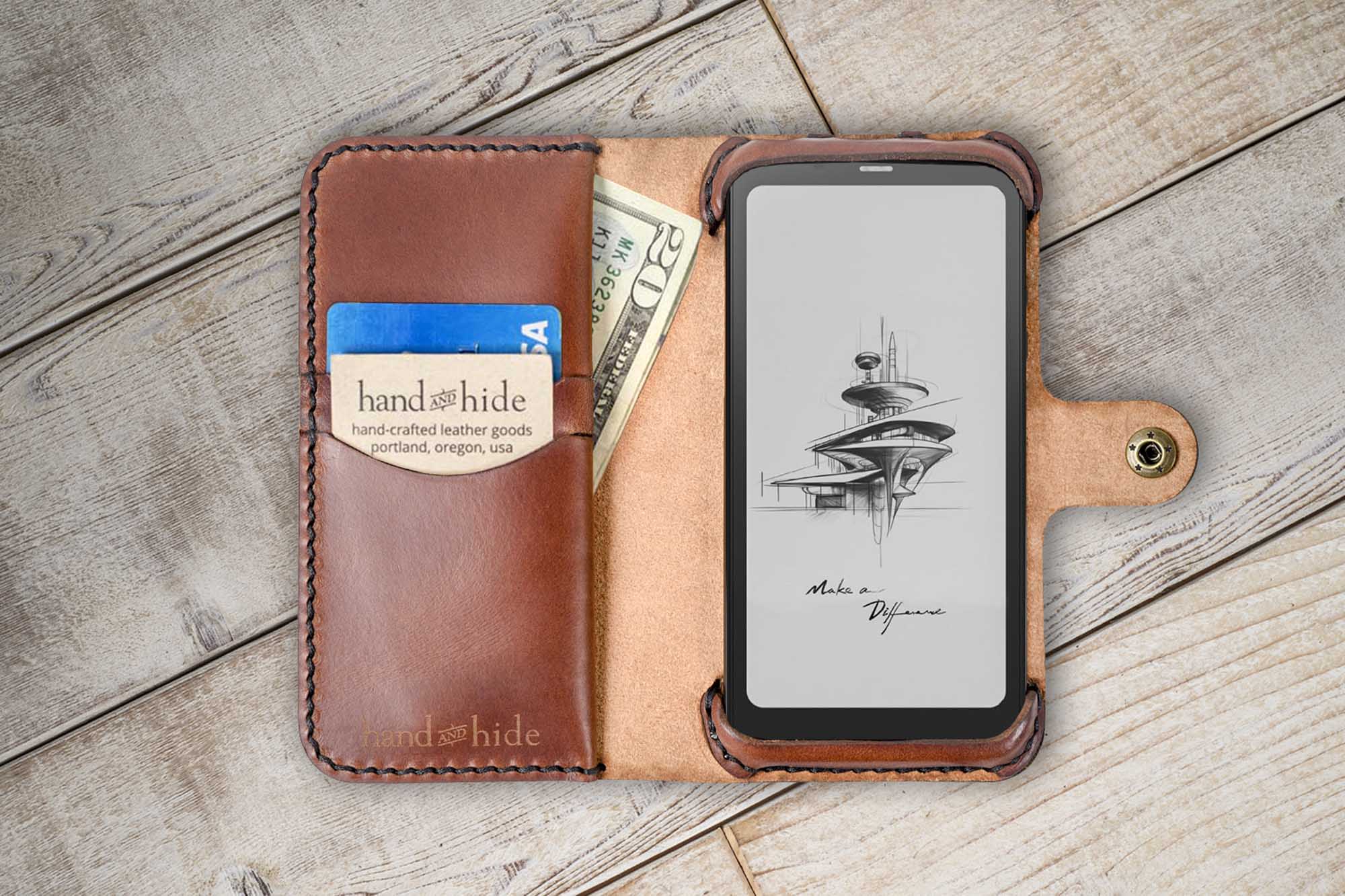 Leather Wallet Custom Leather Phone Case Personalized IPhone 14