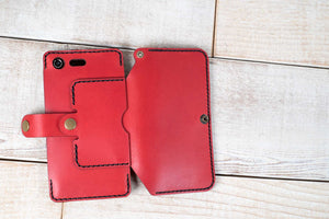 Xperia XZ Premium Flex Wallet Case | Red