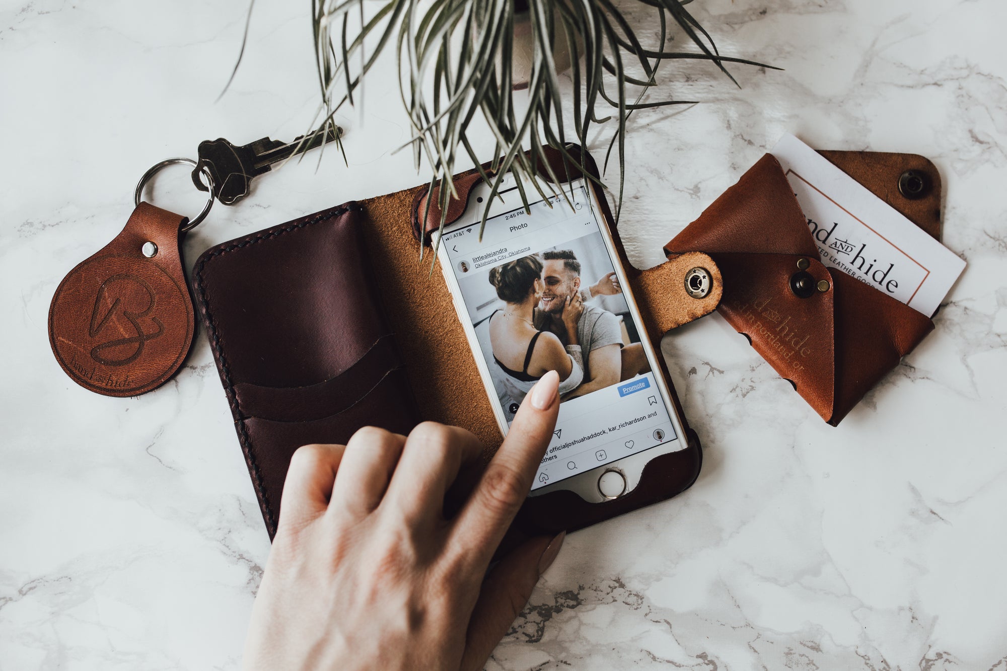 Hand and Hide, Leather Phone Wallet Cases Crafted in Portland, OR Hand and Hide, Leather Phone Wallet Cases Crafted in Portland, OR