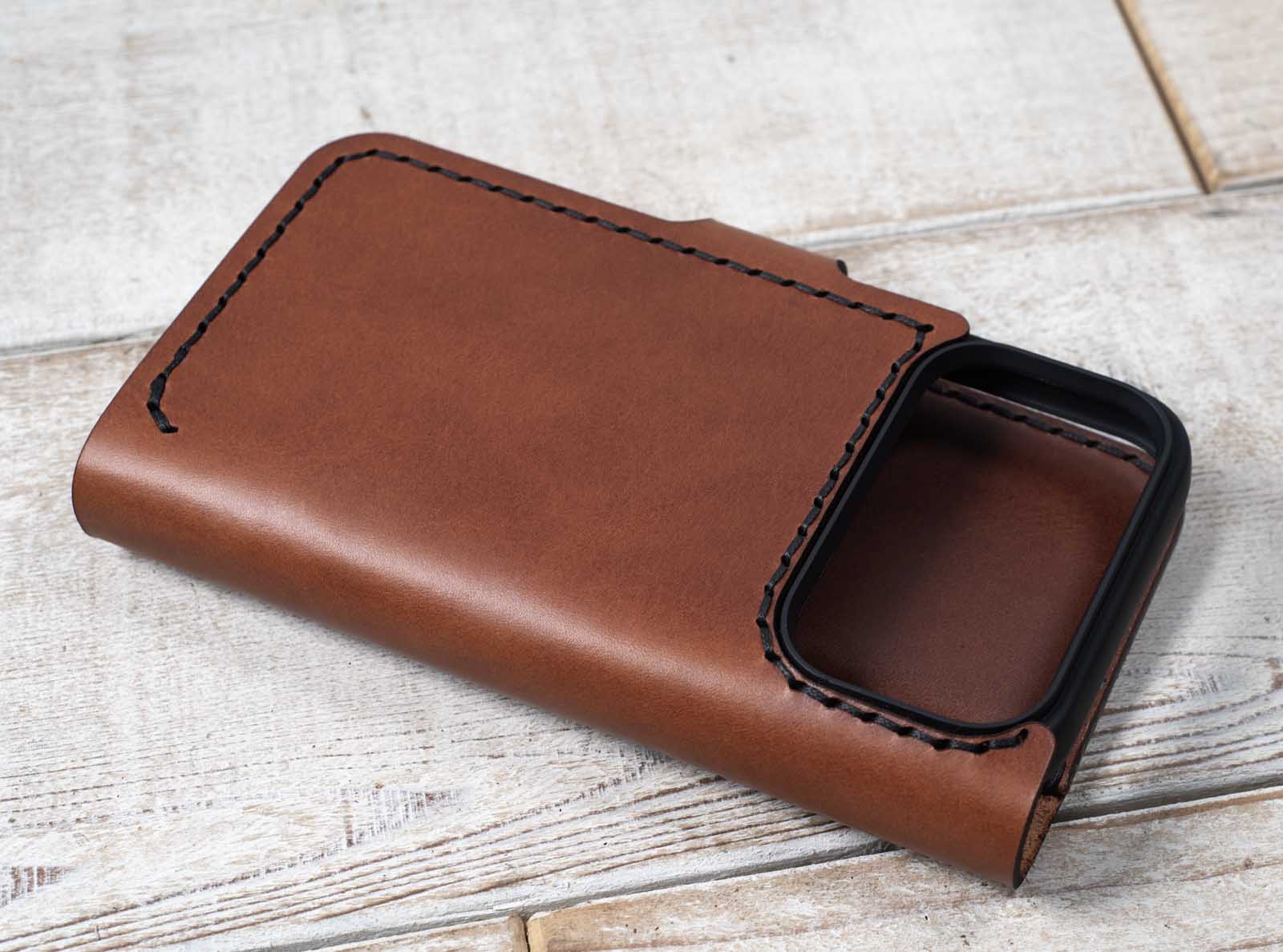 Vera Pelle Case per DUODUOGO P26 5.85 Genuine Flip