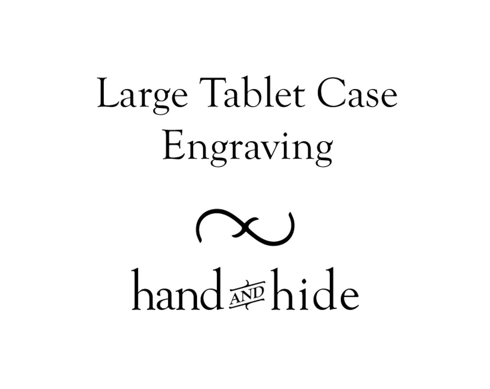 Stock or Custom Engraving for Large Tablet Case