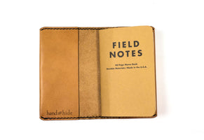 Hand and Hide Leather Journal Cover for Field Notes (original size)