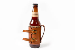 Hand and Hide leather Beer Holder