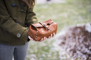 Handmade Leather Dopp Kit