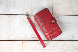 Leather Wristlet or Lanyard Add-On for Leather Phone Wallet Case