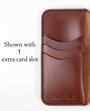 Extra Card Slot Add-On for Leather Phone Wallet Case