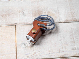 Hand and Hide leather iPhone Charger Wrap