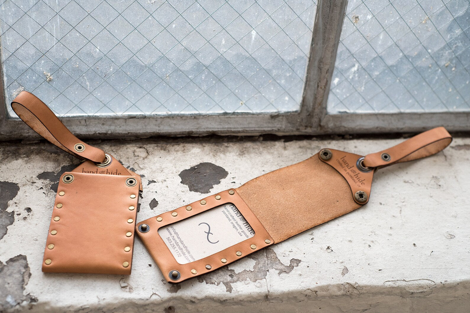 Leather Luggage Tag  Portland Leather Goods