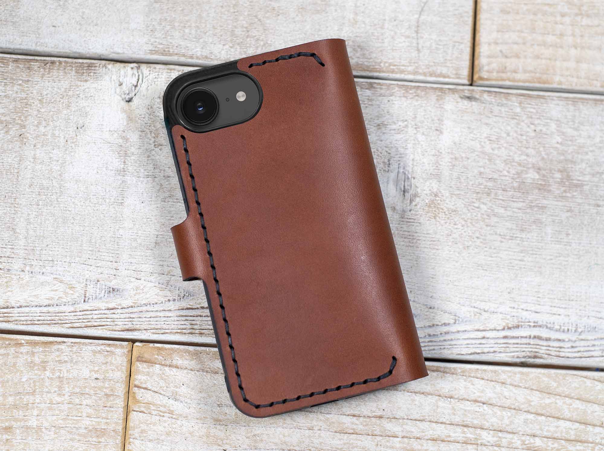 Hand and Hide Customizable Leather Phone Case for iPhone 16e iPhone 16 Pro / Charcoal Black Hand and Hide Customizable Leather Phone Case for iPhone 16e iPhone 16 Pro / Charcoal Black