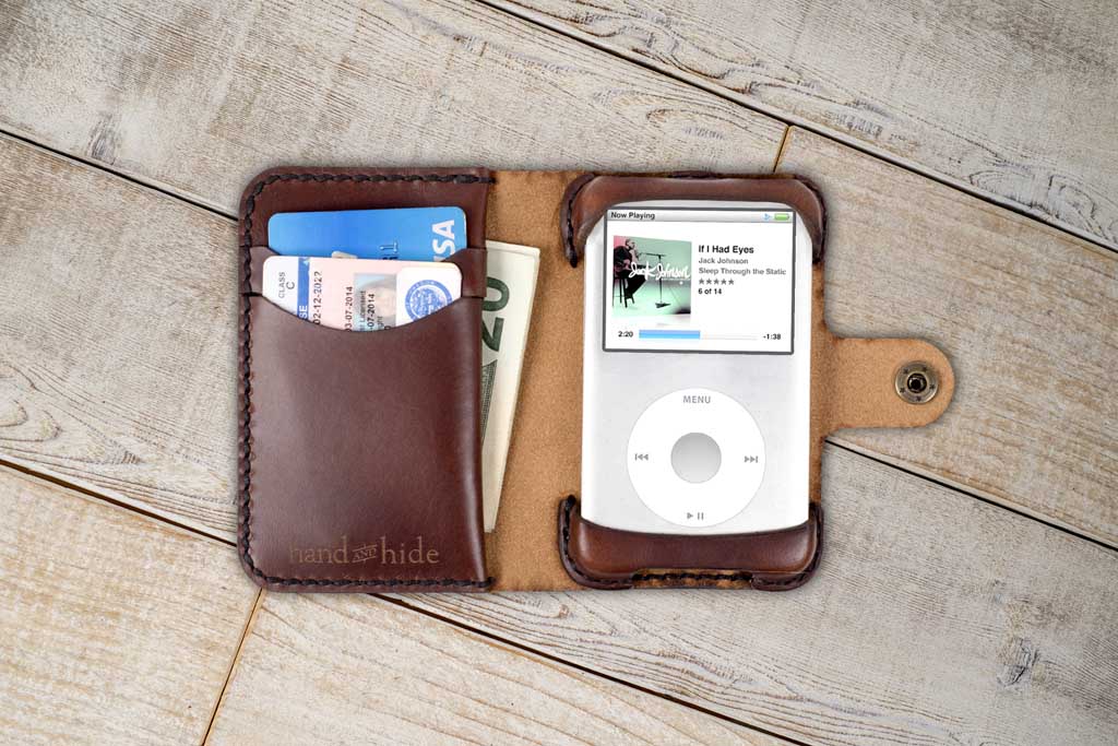 iPod Classic (4th, 5th, 6th or 7th gen) Leather Phone Case - Hand and Hide  LLC