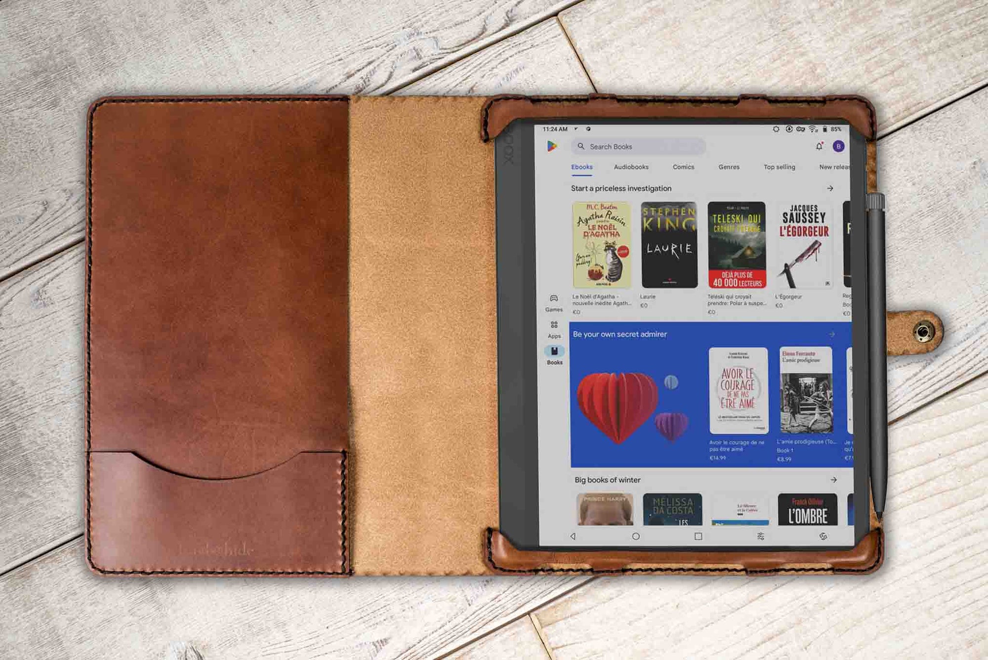 Boox Note Air 1-3 Classic Leather Tablet Case