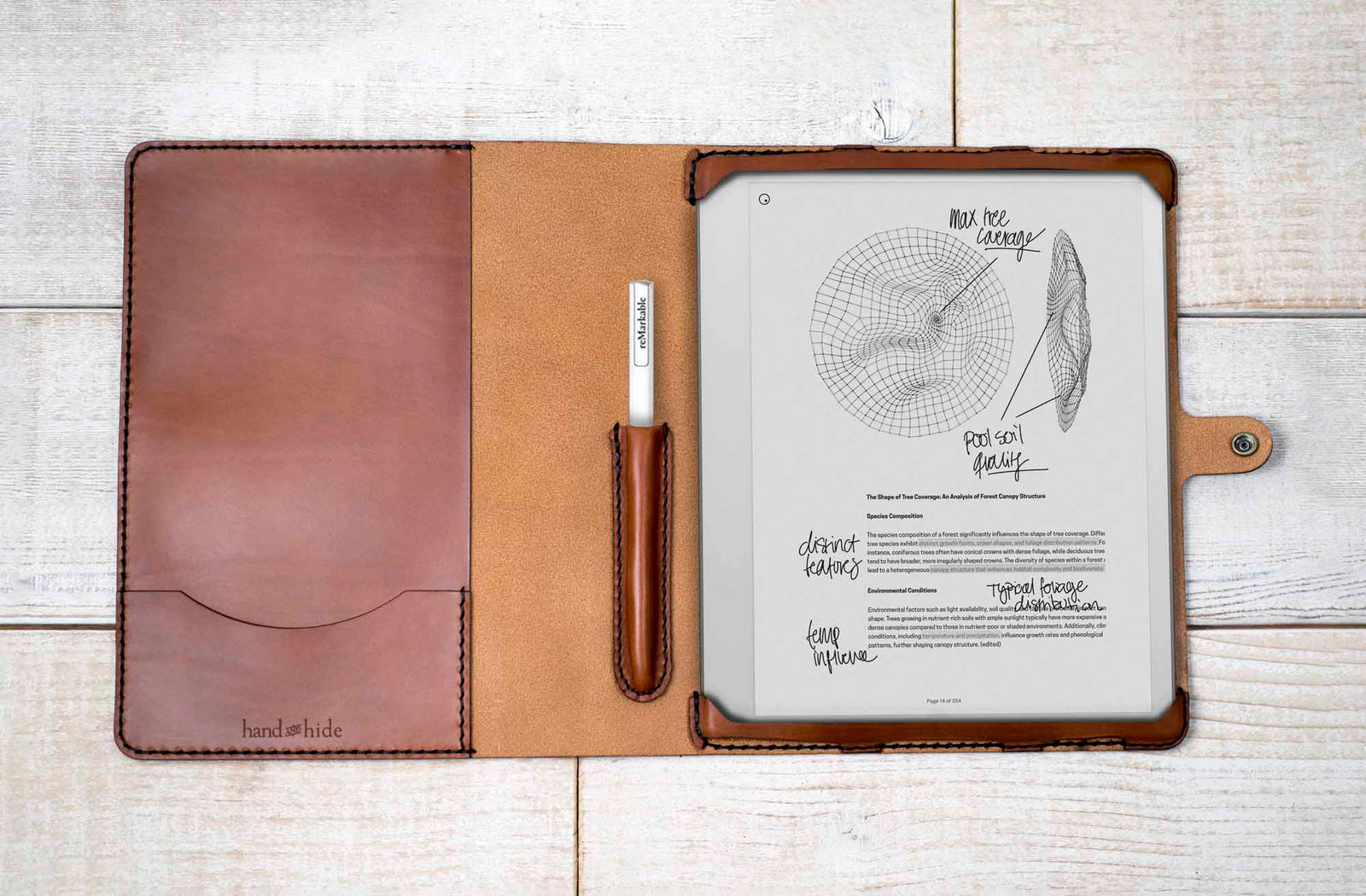 reMarkable Paper Pure Tablet Classic Leather Tablet Case