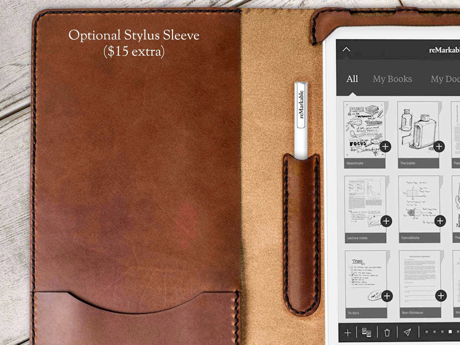 Hand and Hide Leather Case for the Boox Tab Ultra C Pro - Hand and Hand and Hide Leather Case for the Boox Tab Ultra C Pro - Hand and