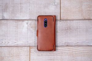 Xperia 1 Leather Phone Wallet | Chestnut