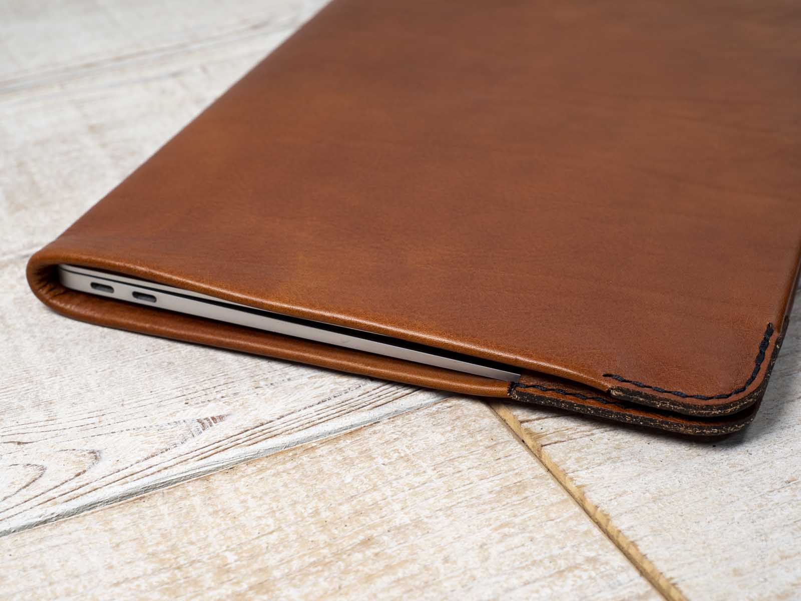 Leather MacBook Cover Hand and Hide LLC