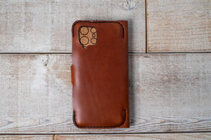 Samsung Galaxy A42 Leather Phone Wallet | Chestnut
