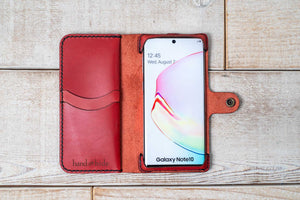 Hand and Hide leather Samsung Galaxy Note 10 | Red