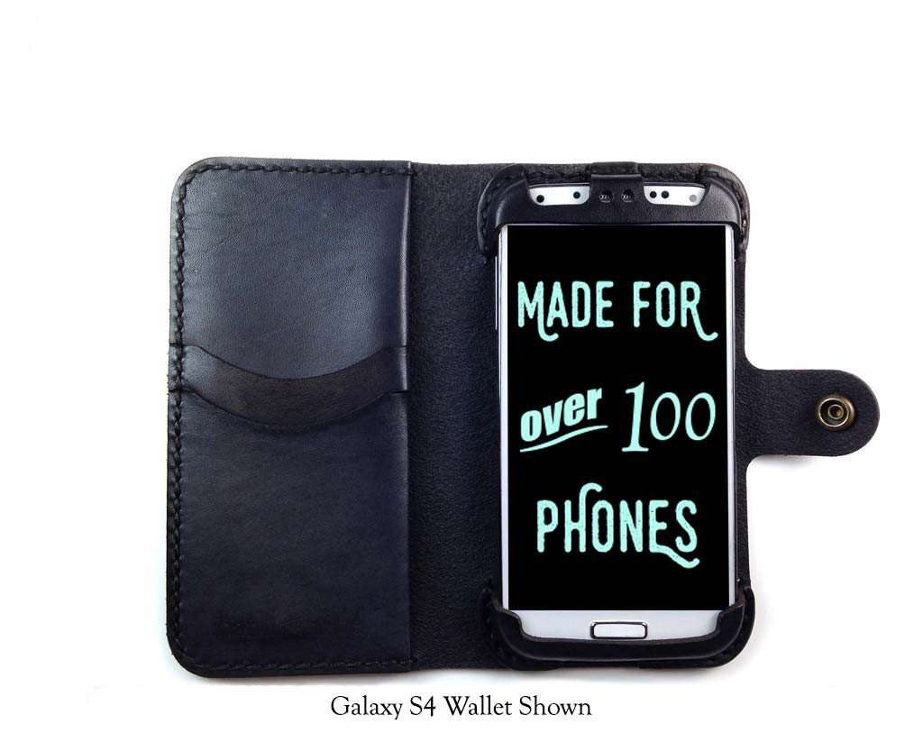 gemiddelde Pijnboom brandwonden Samsung Galaxy S4 Mini Custom Leather Wallet Case - Hand and Hide LLC