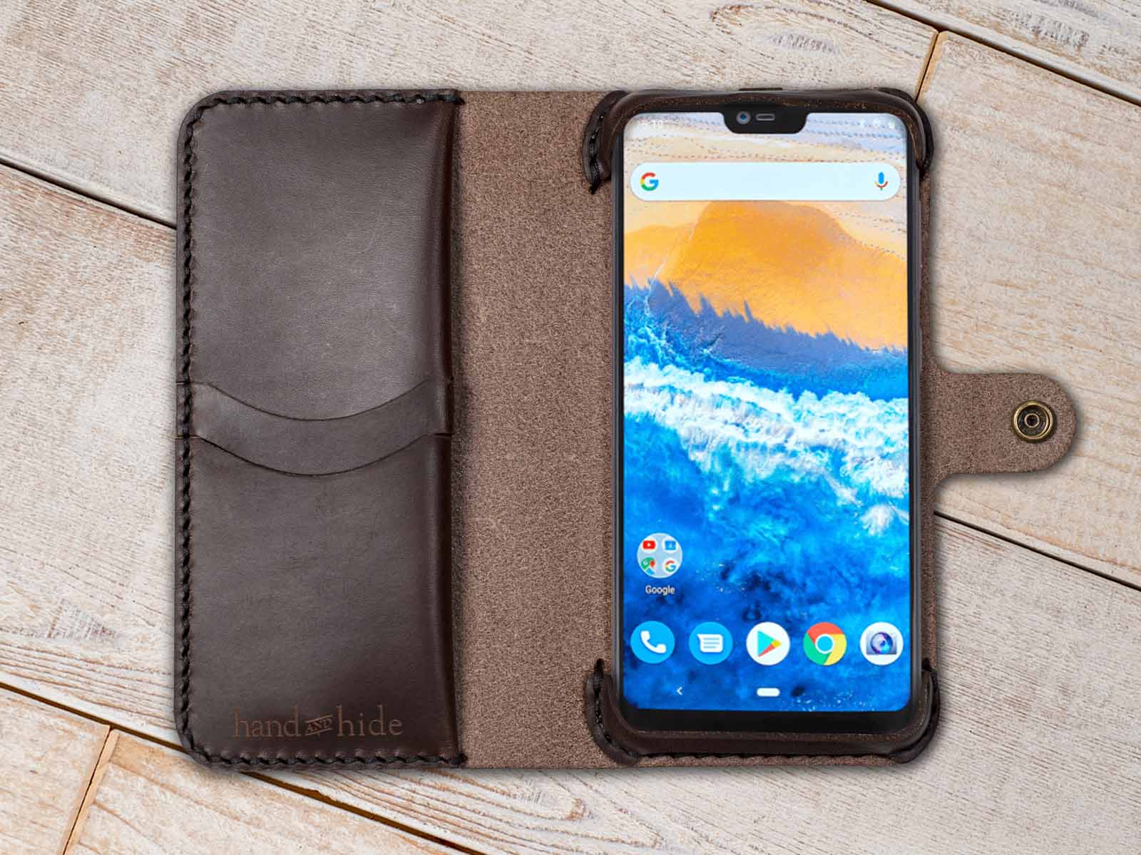 Hand and Hide Customizable Leather Phone Case for Teracube 2e Phone Teracube 2e / Dark Chocolate Hand and Hide Customizable Leather Phone Case for Teracube 2e Phone Teracube 2e / Dark Chocolate