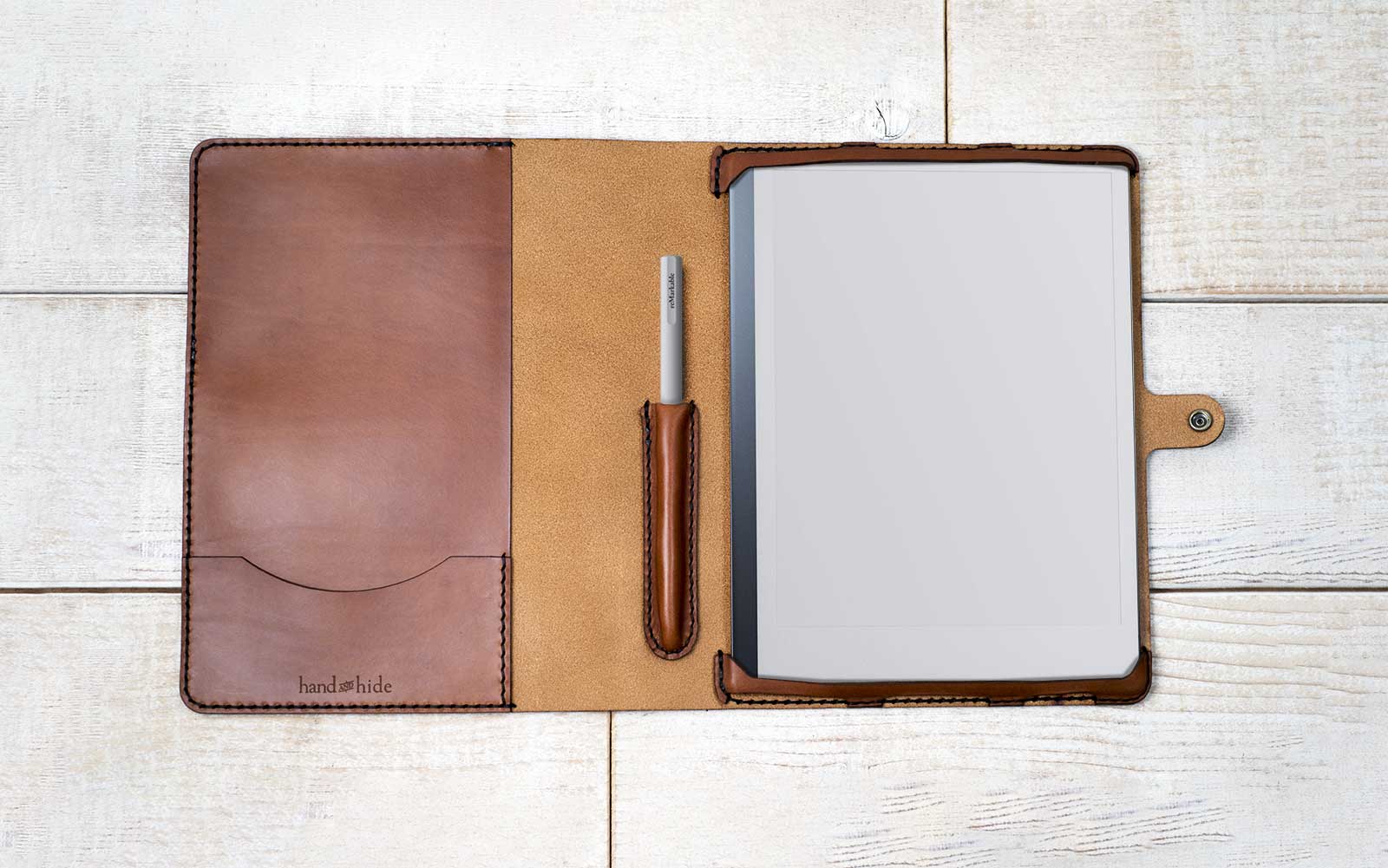 Hand and Hide Leather Tablet Case for reMarkable 2 Tablet - Hand