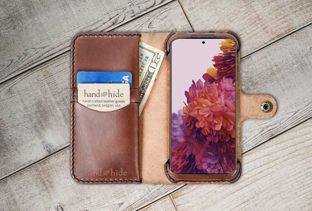 Hand and Hide Customizable Leather Phone Case for Galaxy S21 Ultra Galaxy S21 Ultra / Red Hand and Hide Customizable Leather Phone Case for Galaxy S21 Ultra Galaxy S21 Ultra / Red