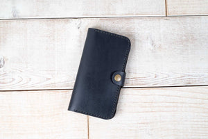 Samsung Galaxy S5 Leather Phone Case | Black