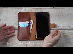 BlackBerry KEY2 Custom Leather Wallet Case BlackBerry KEY2 / Charcoal Black