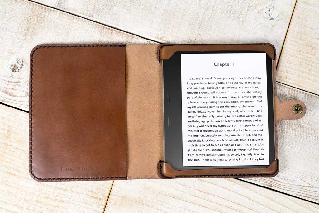 Hand and Hide Leather Tablet Cover for Kobo Libra H20 - Hand and
