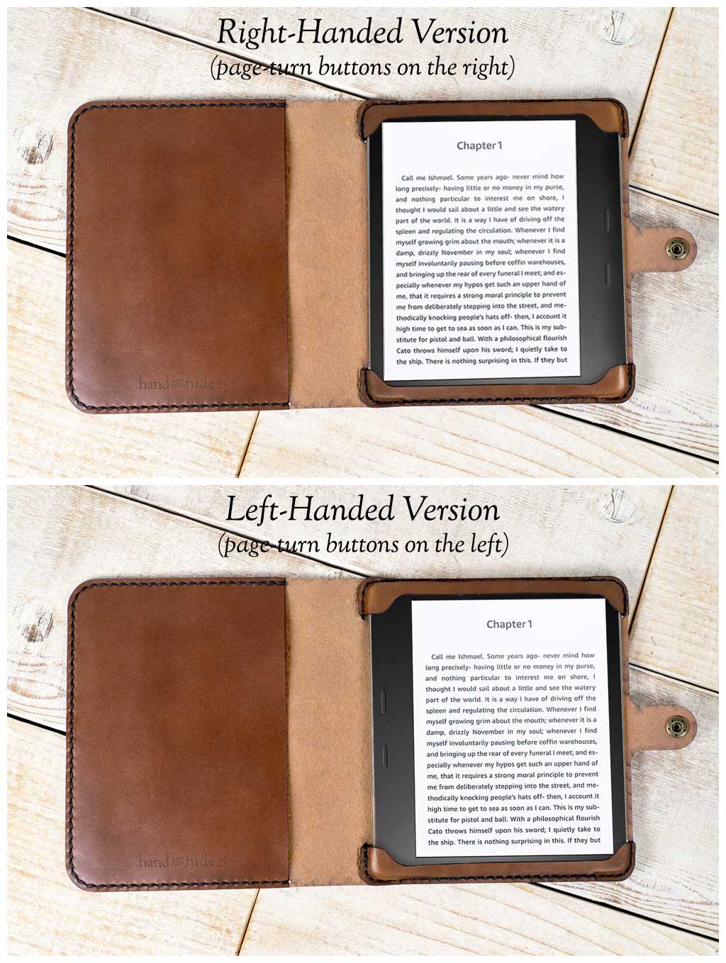 Hand and Hide Leather Tablet Cover for Kobo Libra H20 - Hand and Hide LLC