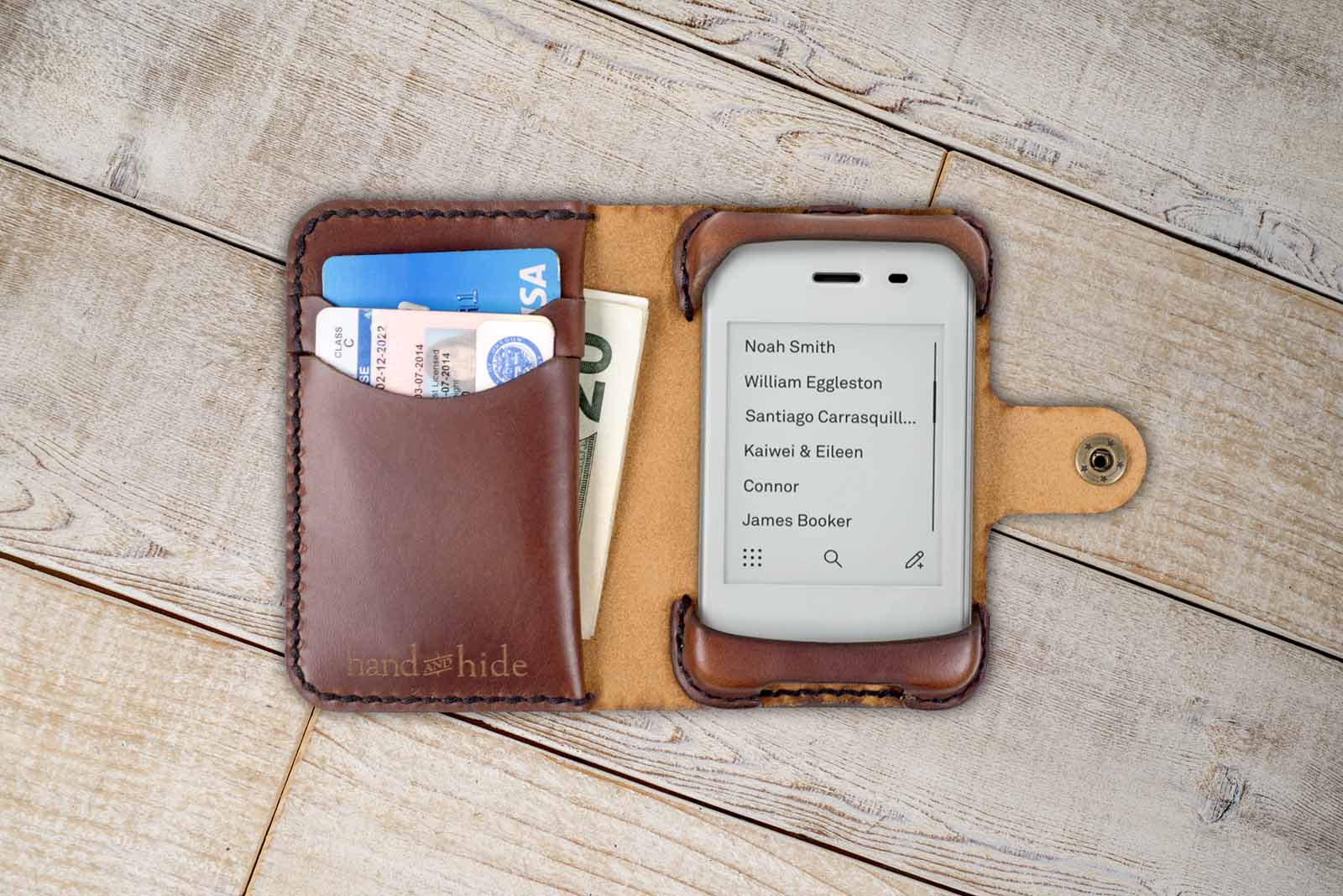 leather wallet case