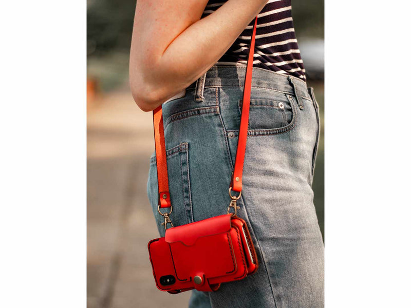 add a cross-body strap to your phone wallet case